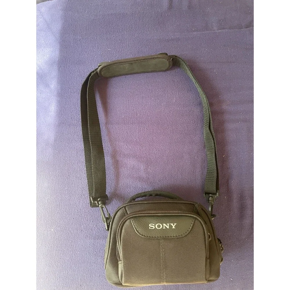 Sony Vintage Camera Bag Crossbody Case CS-V15 Green Grey Light Use Small